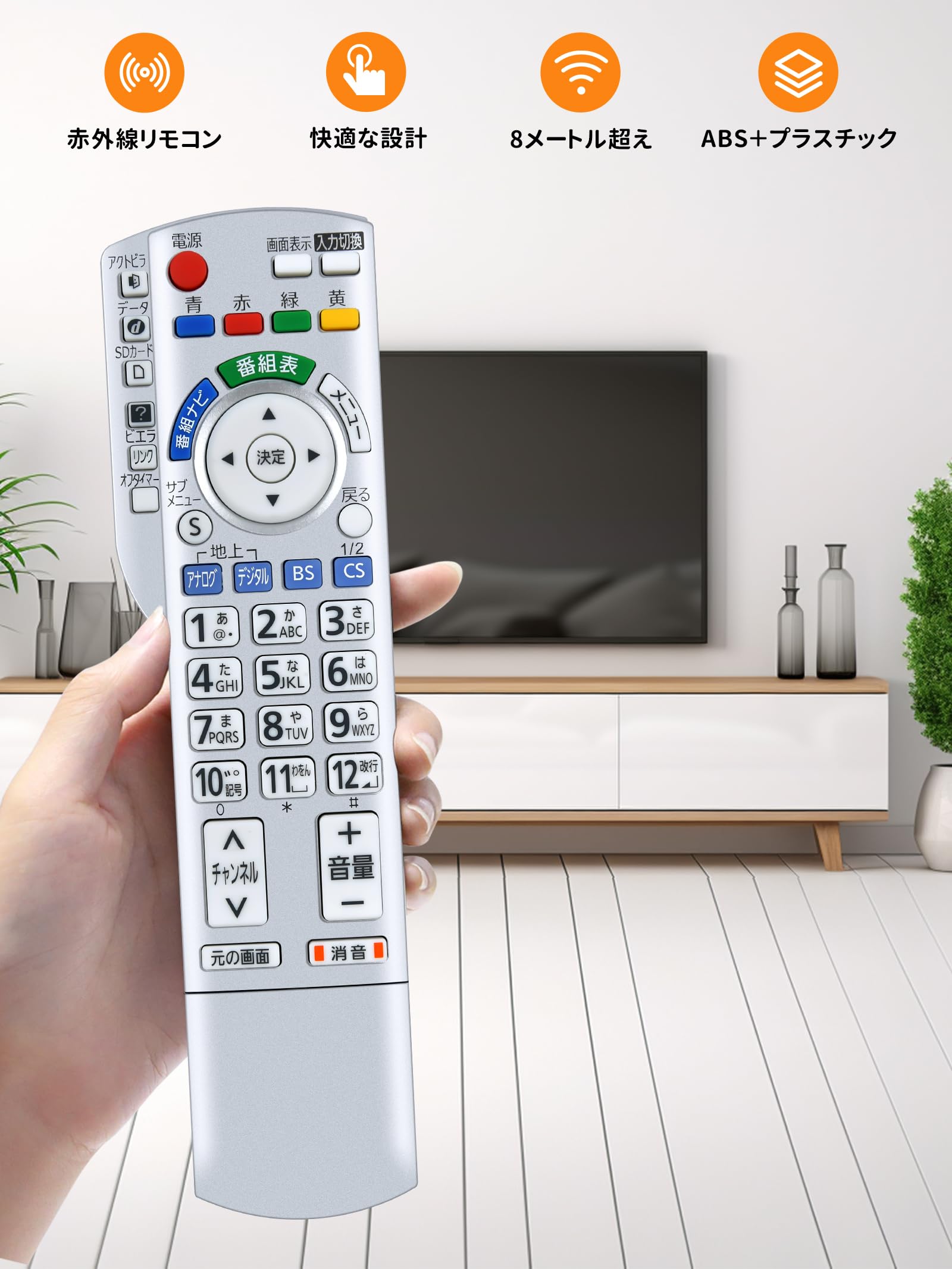 Amazon | テレビリモコン N2QAYB001080 for Panasonic パナソニック